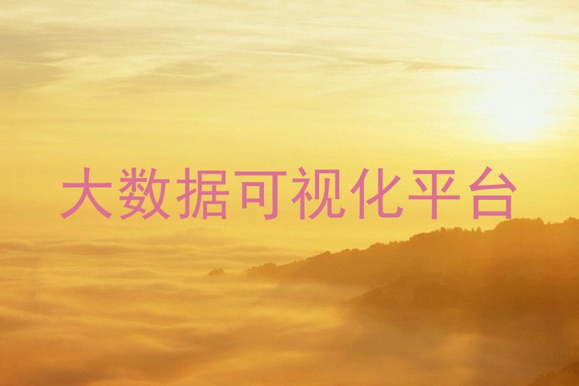 大数据可视化平台