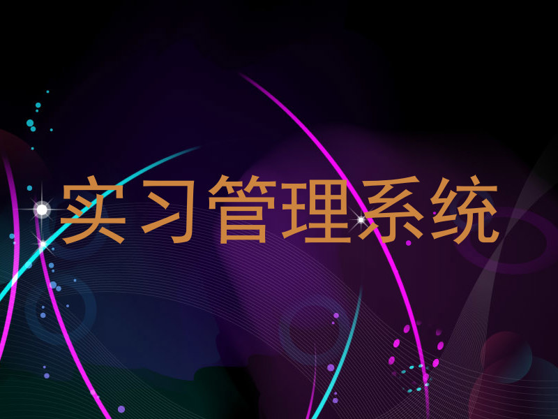 实习管理系统