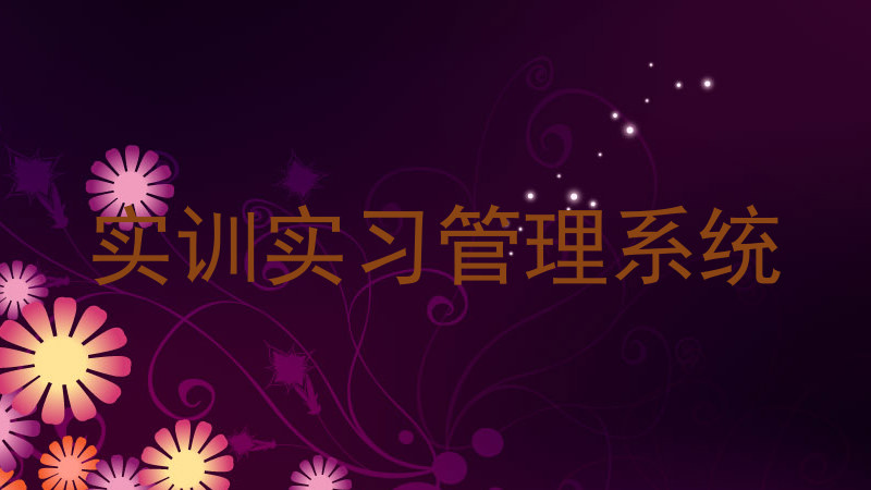 實訓(xùn)實習(xí)管理系統(tǒng)