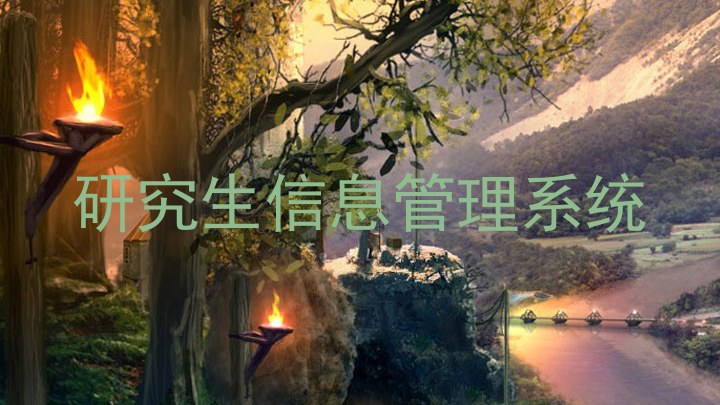 研究生信息管理系统