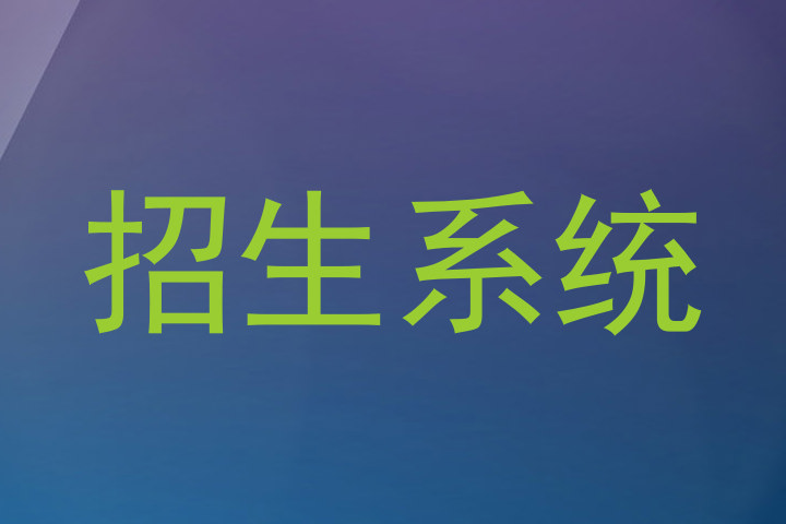 招生系统