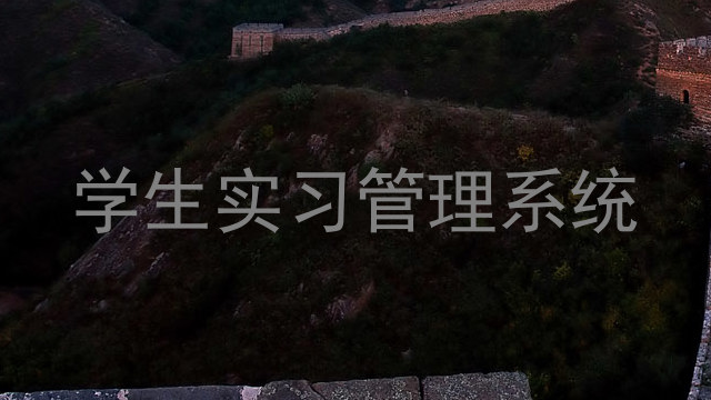 学生实习管理系统