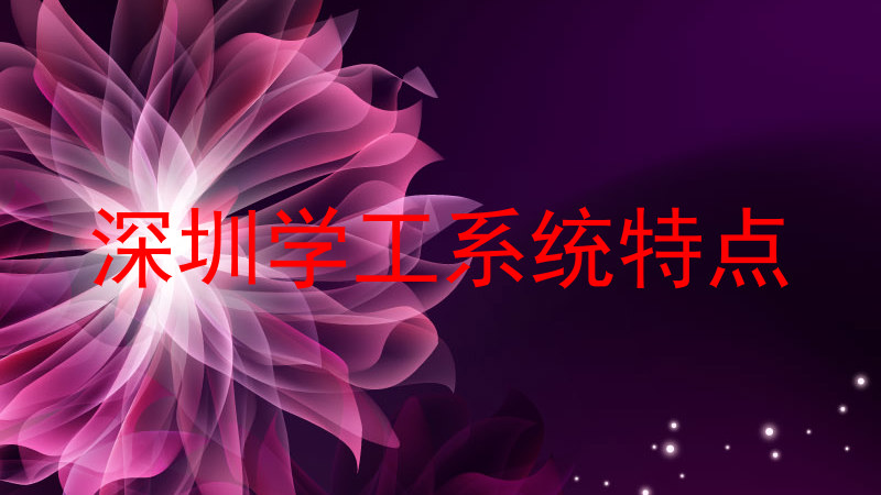 深圳学工系统特点