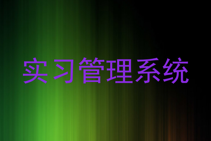 实习管理系统