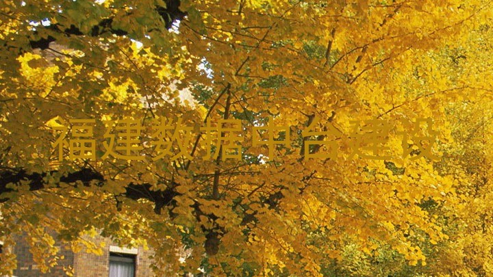 福建数据中台建设