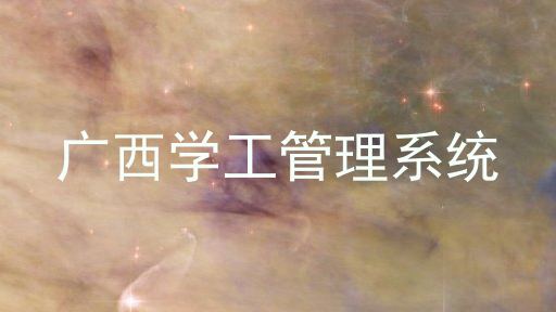 广西学工管理系统