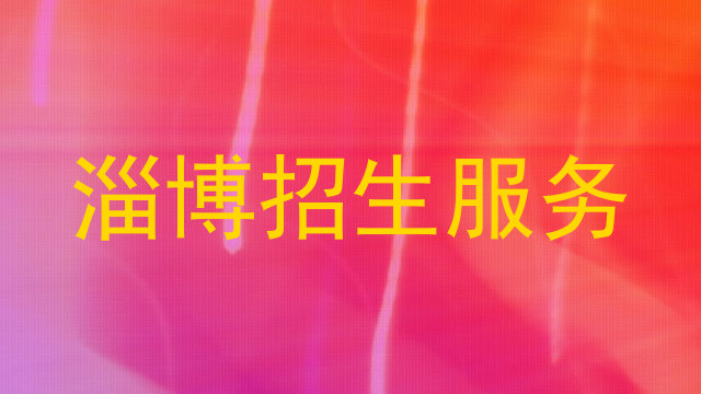 淄博招生服务