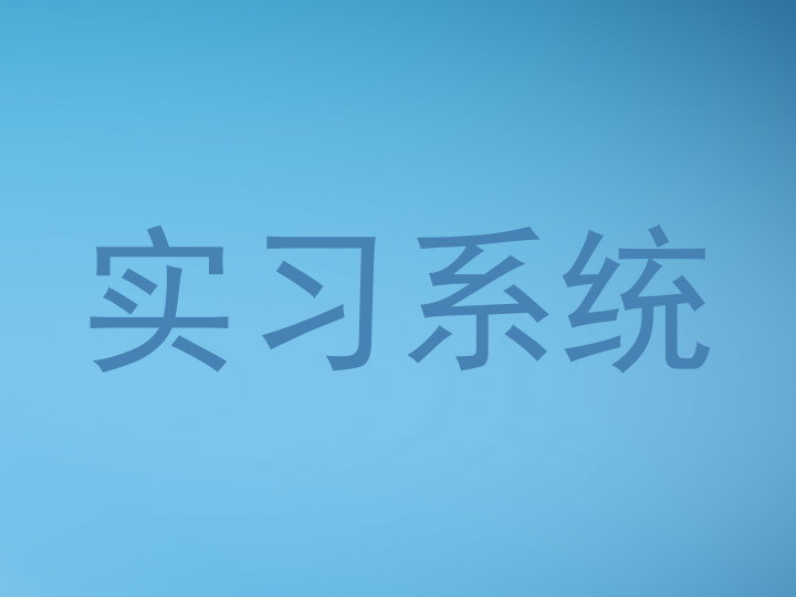 实习系统