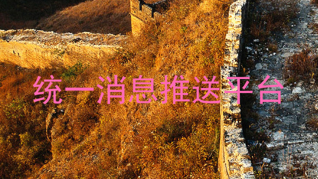 統(tǒng)一消息推送平臺(tái)