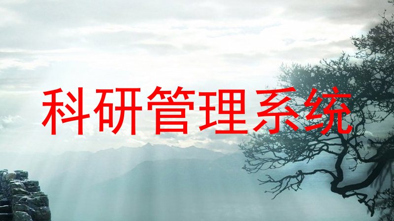 科研项目管理系统