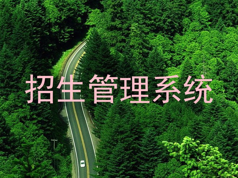 招生管理系统