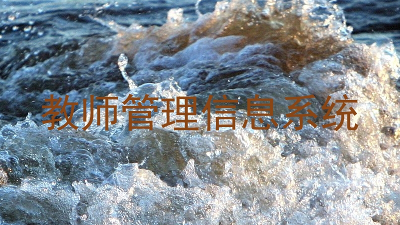 教师管理信息系统