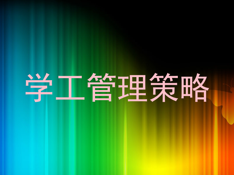 学工管理策略