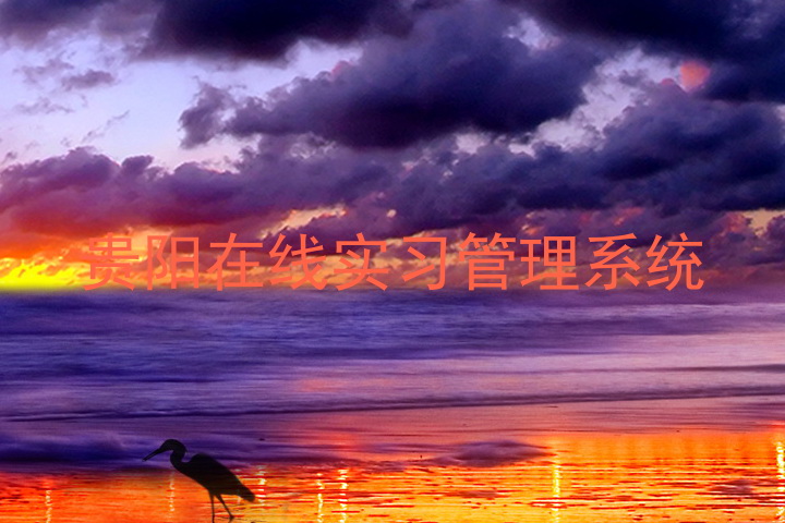 贵阳在线实习管理系统