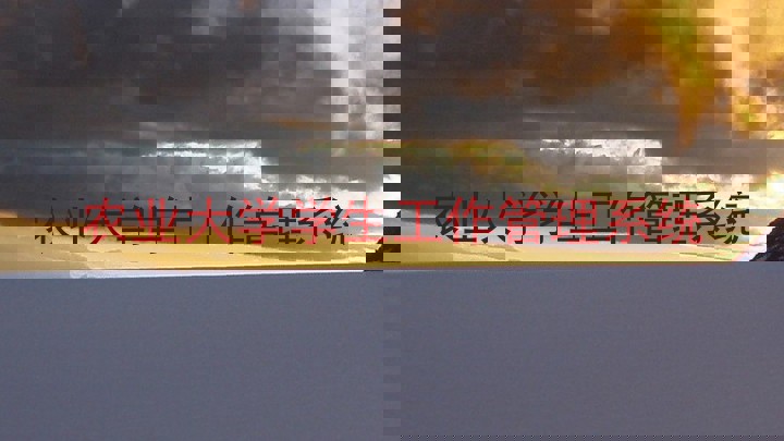 农业大学学生工作管理系统