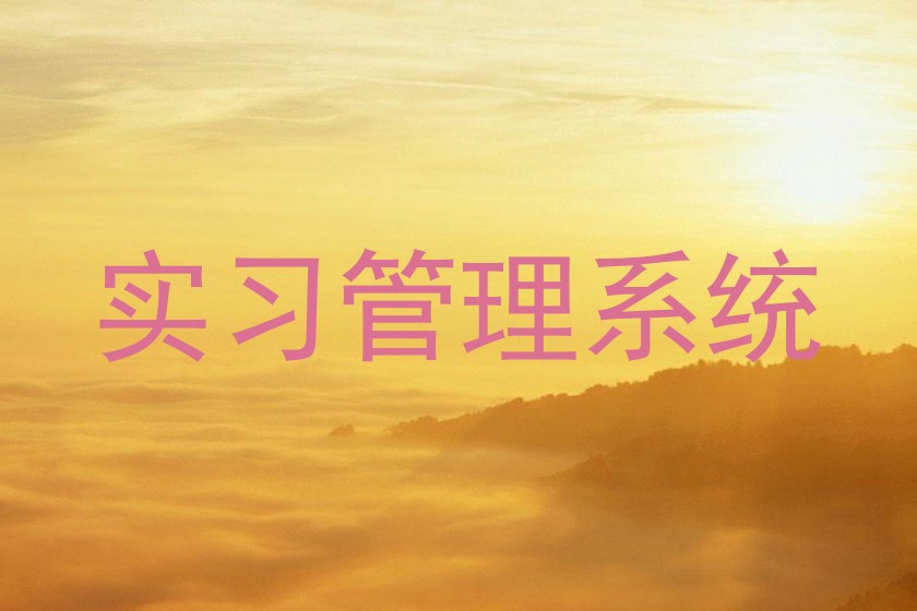 实习管理系统