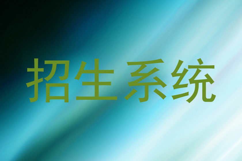 招生系统