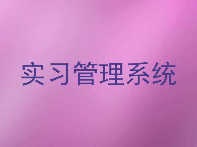 实习管理系统