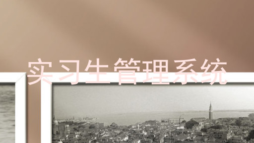 实习生管理系统