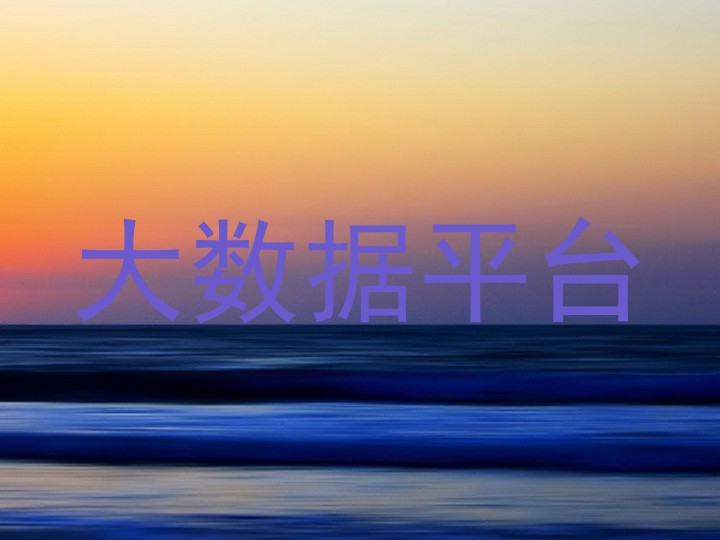 大数据平台