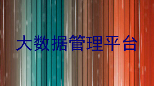 大数据管理平台
