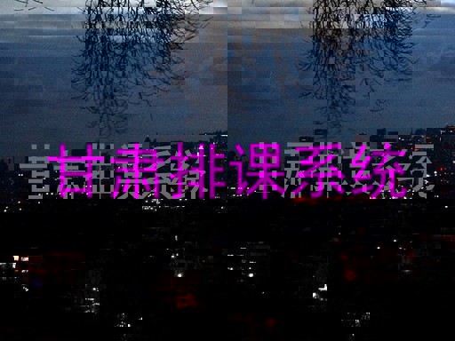 甘肃排课系统
