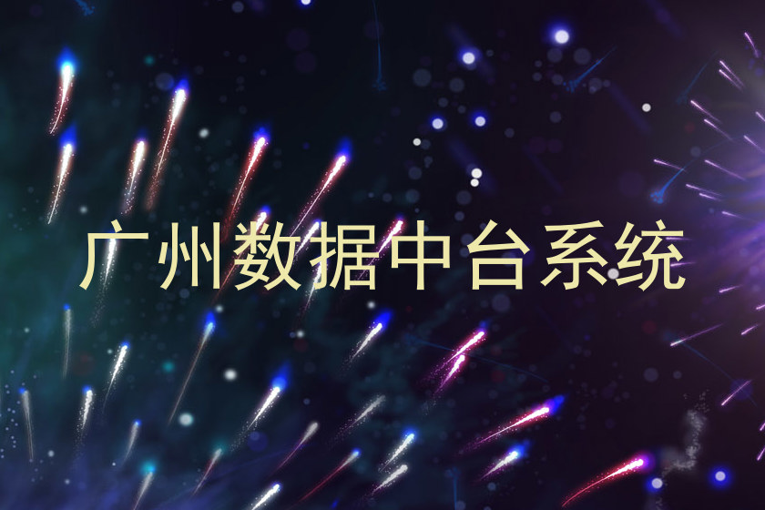 广州数据中台系统