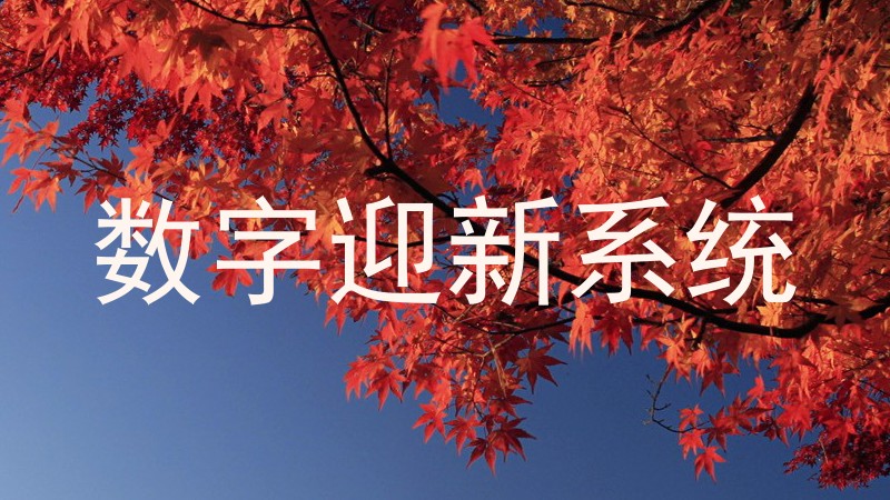 数字迎新系统