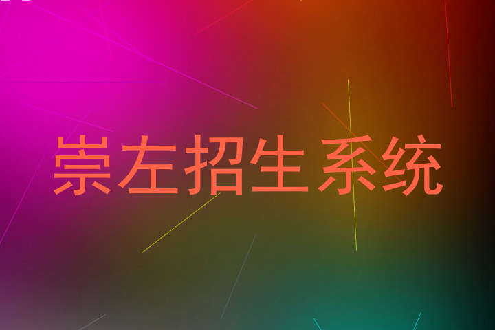 崇左招生系统