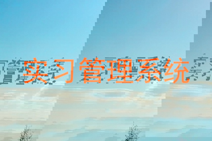 实习管理系统