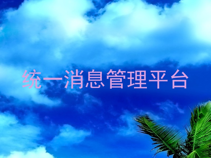 统一消息管理平台