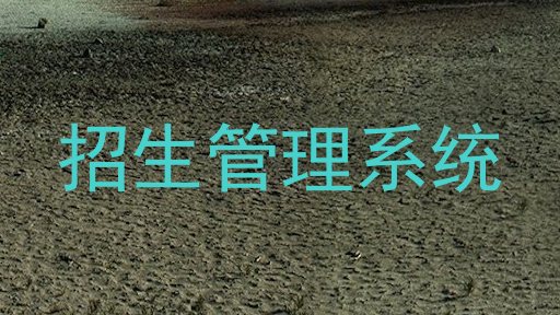 招生管理系统