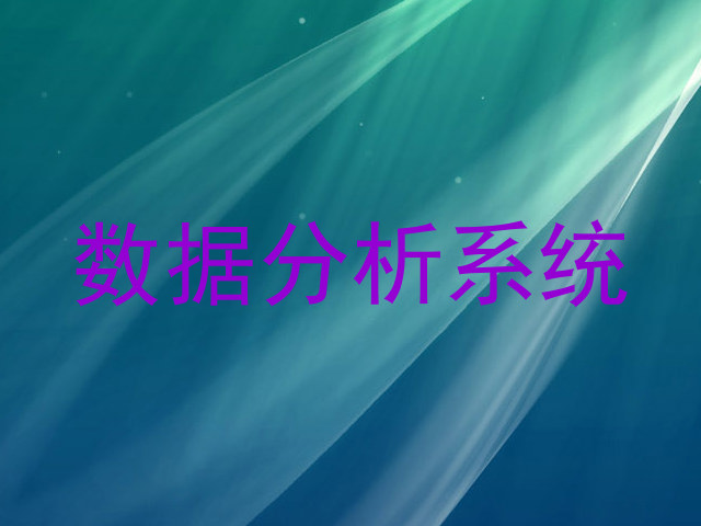 数据分析系统