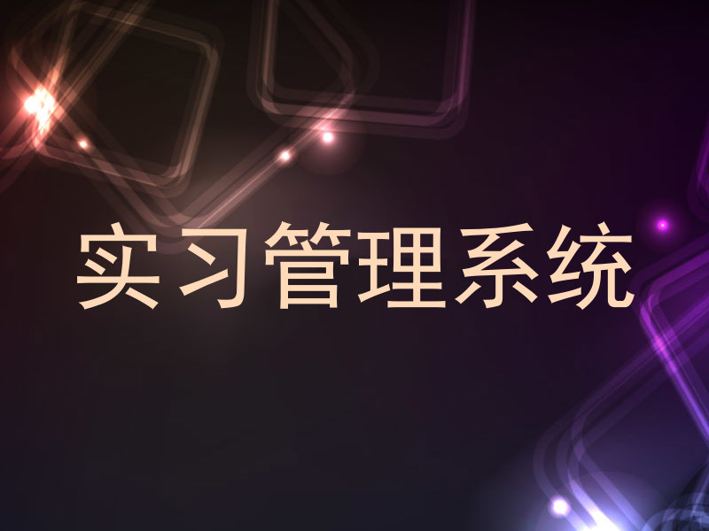 实习管理系统