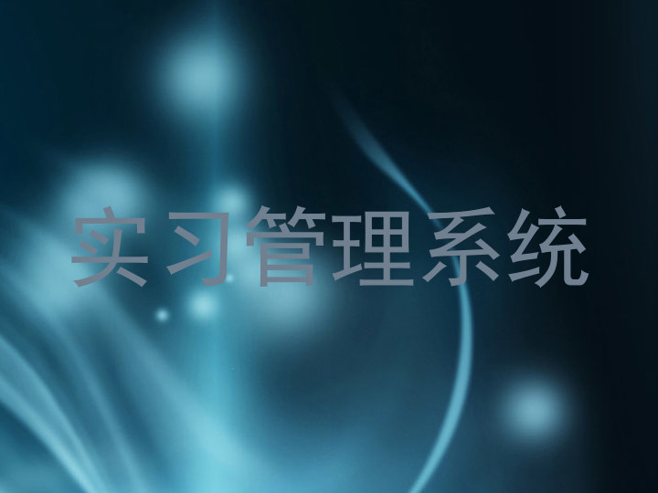 实习管理系统