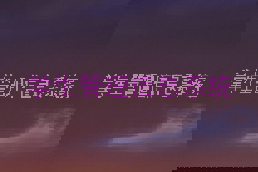 学生管理信息系统