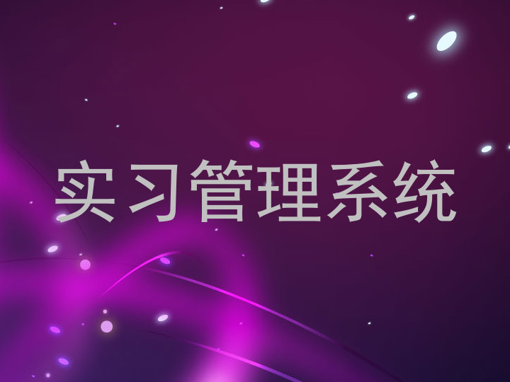 实习管理系统