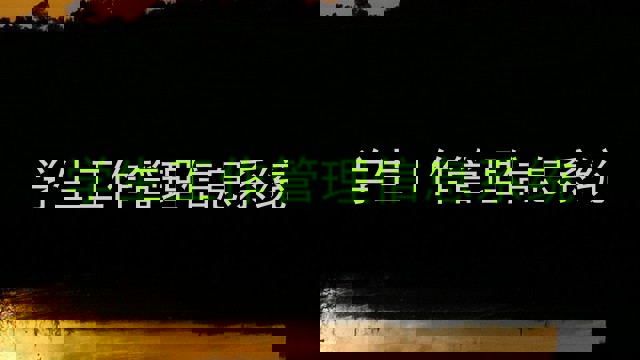 学生工作管理信息系统