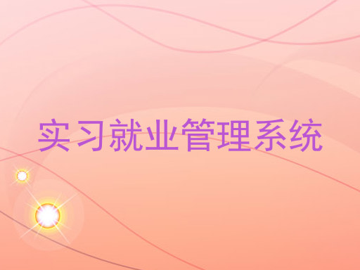 实习就业管理系统