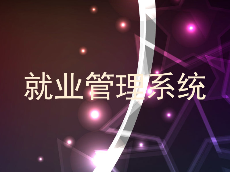 就业管理系统