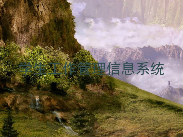 学生工作管理信息系统