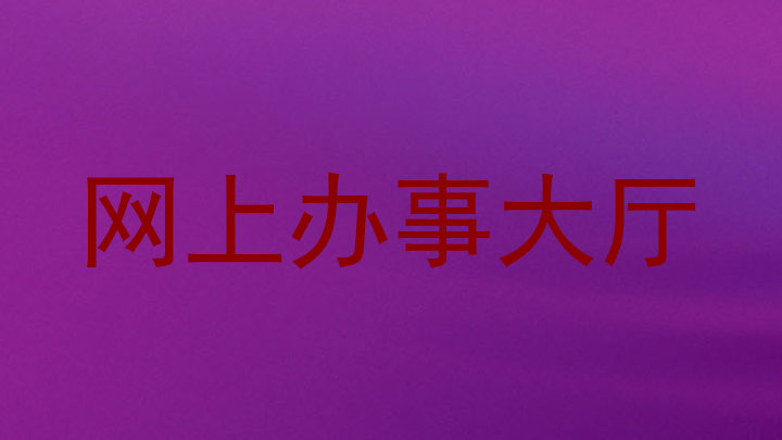 网上办事大厅