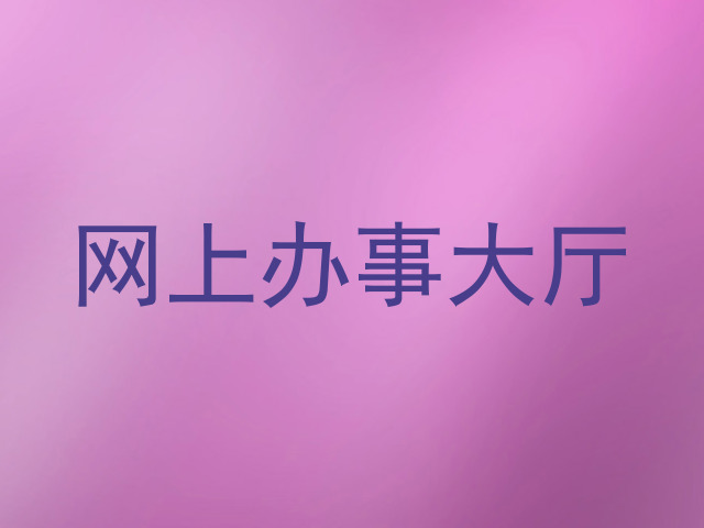 网上办事大厅