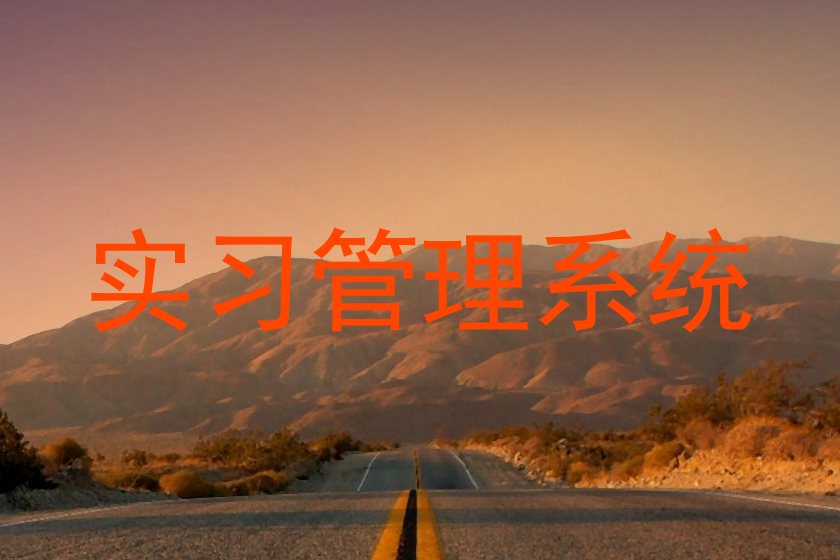 实习管理系统
