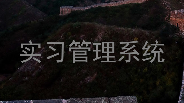 实习管理系统