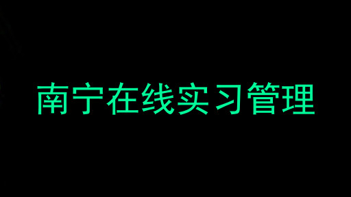 南宁在线实习管理