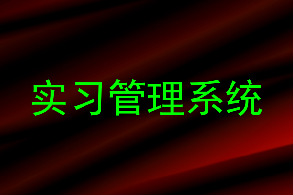 实习管理系统