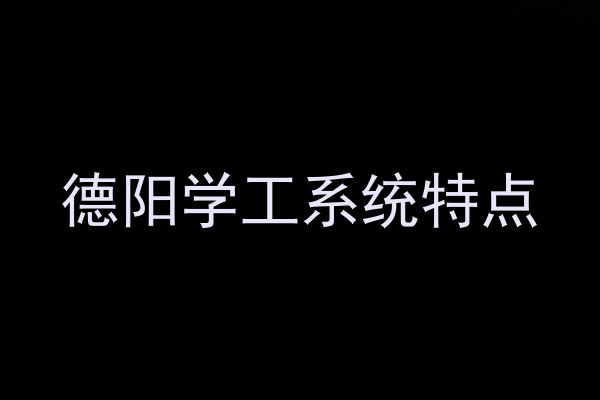 德阳学工系统特点