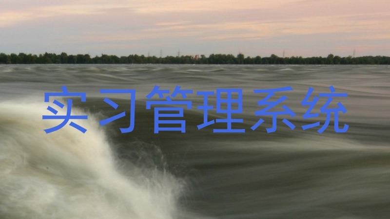 实习管理系统