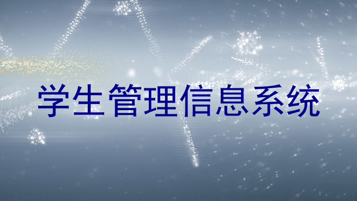 学生管理信息系统